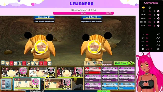 Lewd VTuber Neko Plays Japanese Hentai Game for Steamy Commented Gameplay