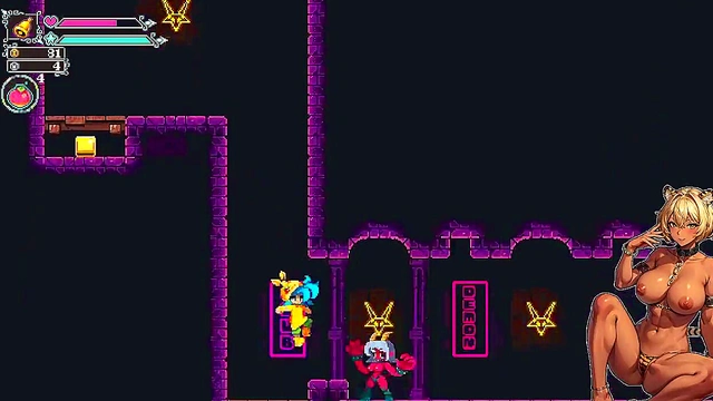 Japanese Flip Witch Defeats Enemy With Hot Sex Game Action