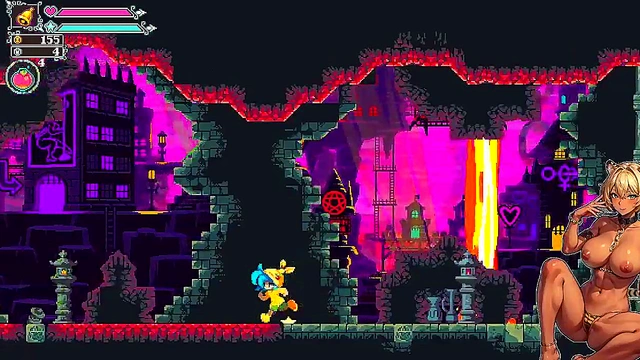 Japanese Flip Witch Defeats Enemy With Hot Sex Game Action