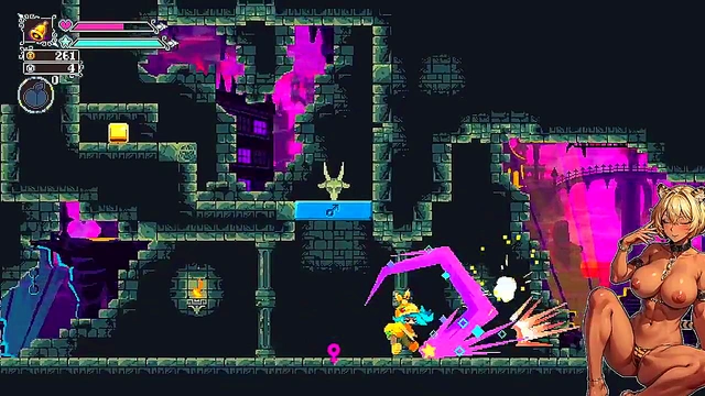 Japanese Flip Witch Defeats Enemy With Hot Sex Game Action