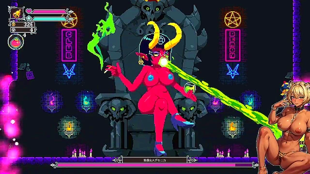 Japanese Flip Witch Defeats Enemy With Hot Sex Game Action