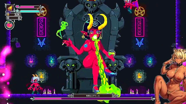 Japanese Flip Witch Defeats Enemy With Hot Sex Game Action