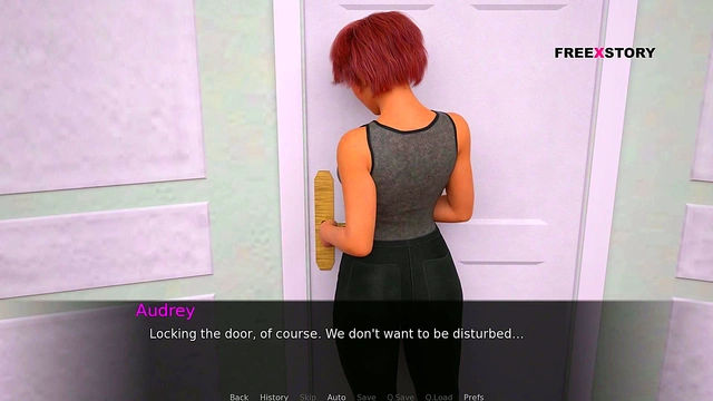 Audrey and John Enjoy Steamy Sex On Table While Others Occupy Another Room