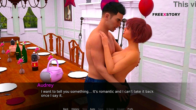Audrey and John Enjoy Steamy Sex On Table While Others Occupy Another Room