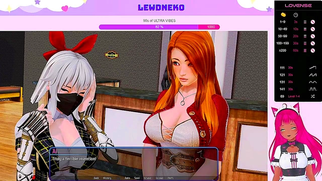 Busty VTuber Maid Gets Fucked Hard In Hentai Game Adventure With Multiple Orgasms