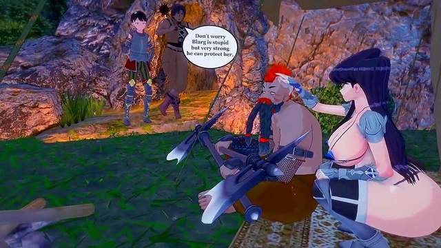 Busty Milf Cheats With Anime Dick While Husband Watches Helplessly NTR