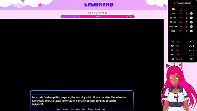 Lewd VTuber Neko's Erogame Adventure – Maid & Elf Action in Harem Hotel