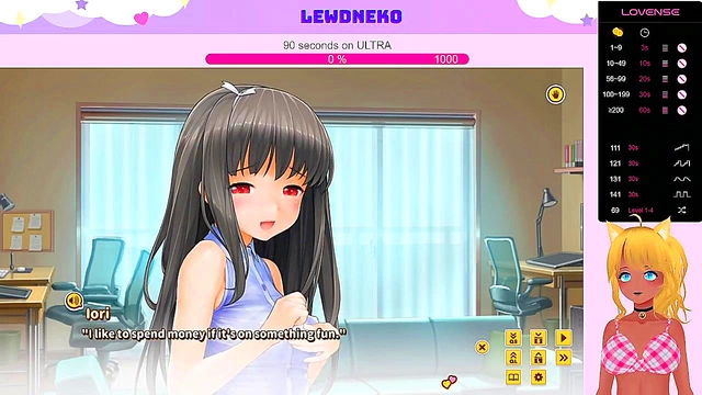 Lewd VTuber Neko Moans Through BDSM Sex & Sweet Creampie in Love Cubed Game