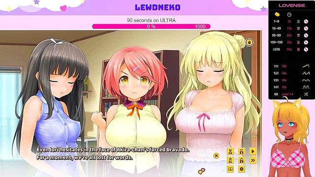 Lewd VTuber Neko Moans Through BDSM Sex & Sweet Creampie in Love Cubed Game