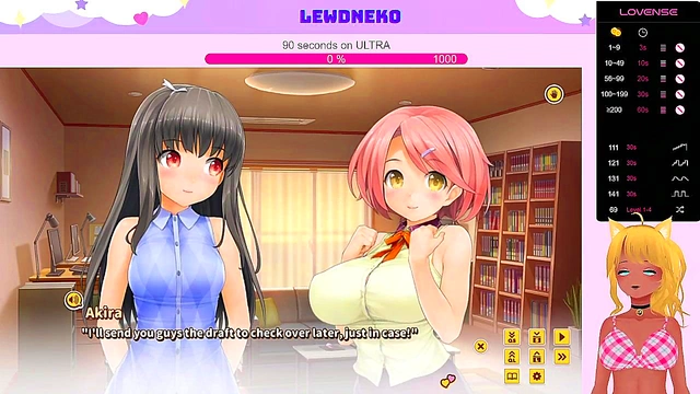 Lewd VTuber Neko Moans Through BDSM Sex & Sweet Creampie in Love Cubed Game