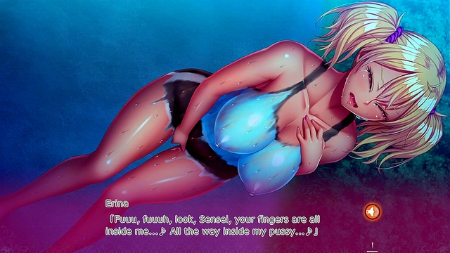 Cheeky Gal Becomes Sensei's Meat Masturbator in Public Hentai Scene