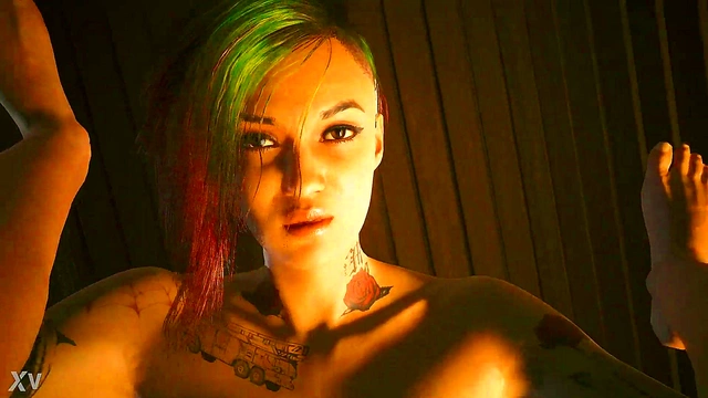 Cyberpunk 2077 – Judy Alvarez Rides Animating Woman In Futuristic 3D Action