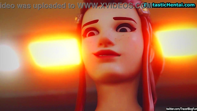 Bridgitte Inserts Tracer Into Machine for Steamy Anime Action