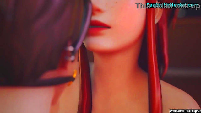 Bridgitte Inserts Tracer Into Machine for Steamy Anime Action