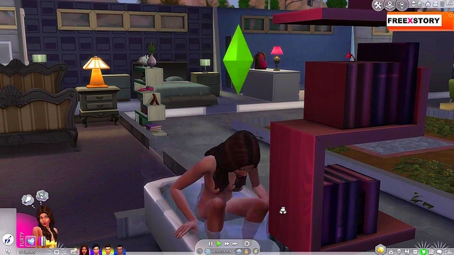 3D Anime Couple Engages in Hot Sims Sex Life Episode 1 Action