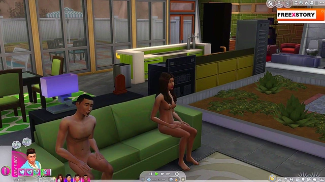 3D Anime Couple Engages in Hot Sims Sex Life Episode 1 Action