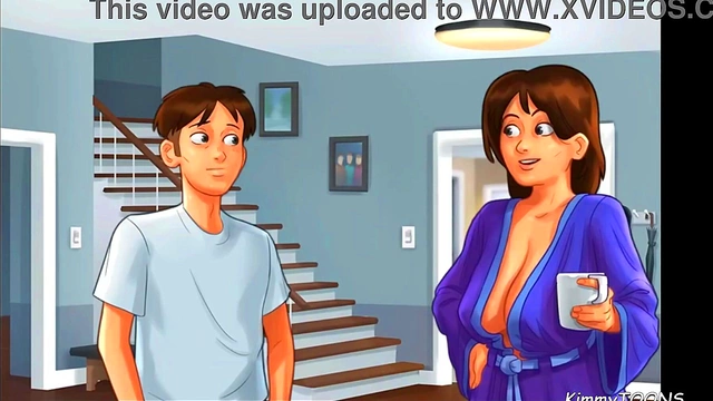 Pervert Neighbor Watches Hot Cheerleaders Show Off Big Perky Tits & Play Sexy Games