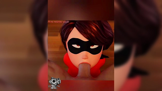 Supergirl Elastigirl Stretches Her Powers for Sexy Hentai Fun