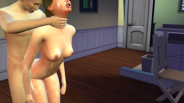 Friends Turn Shower Session Into Hot 3D Anime Blowjob & Bukkake Fun