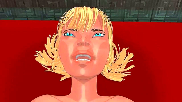 Blonde Anime Girls Shiro & Hotene Get Hardcore 3D Training Session