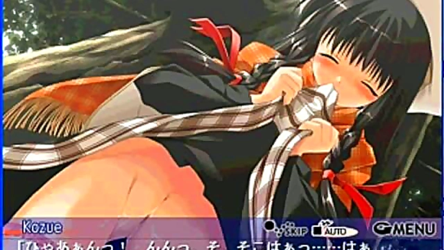 Cute Anime Girl Kozue Gets Fucked In Eroge Style Hentai Scene