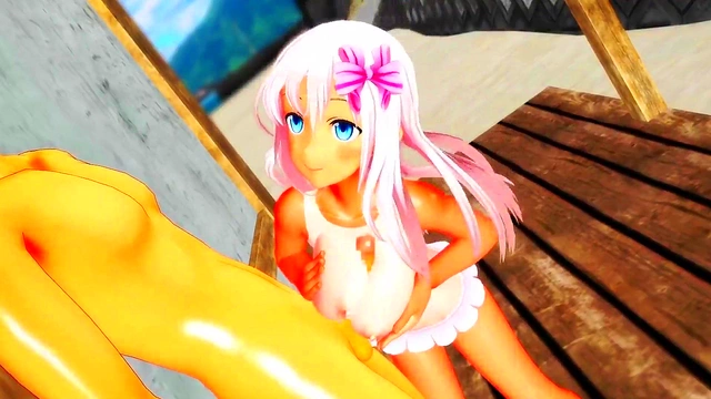 Horny Ro-Chan Gets Fucked On The Beach In Steamy 3D Hentai Action