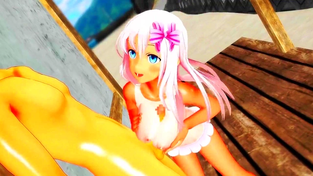 Horny Ro-Chan Gets Fucked On The Beach In Steamy 3D Hentai Action