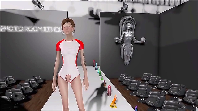 Sexy Brunette Fallout 4 Anime Chick Shows Off Fashion In Hot Scenes