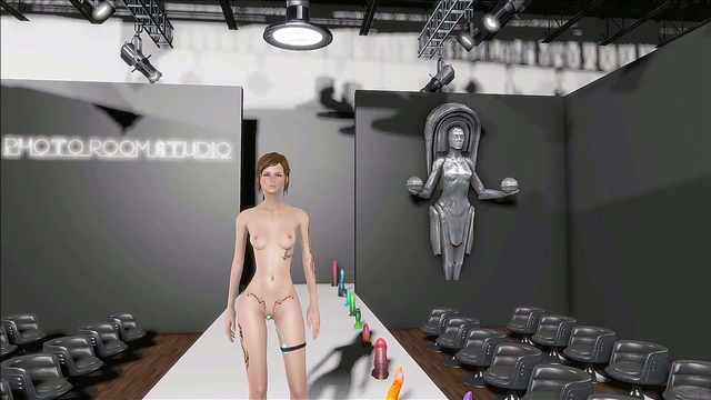 Sexy Brunette Fallout 4 Anime Chick Shows Off Fashion In Hot Scenes