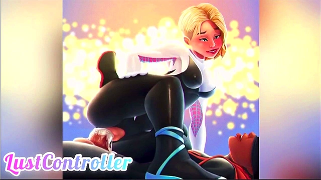 Spider-Gwen’s Lustful Slideshow Compilation – Anime Kisses & Hot Moments