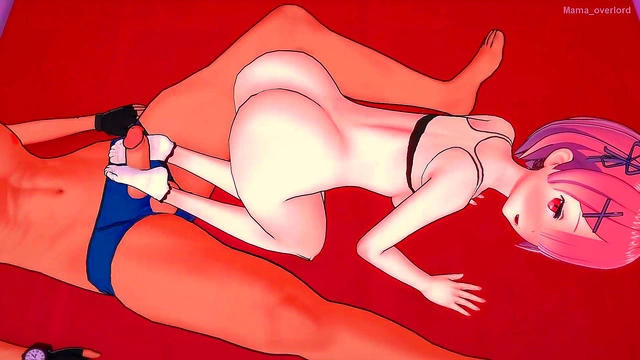 Hentai Ram Gives Footjob in Sport Outfit for Intense Anime Orgasm