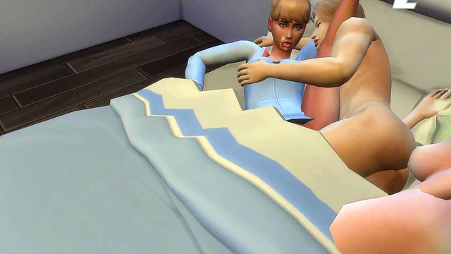 Hidden Blowjob Leads to Intense 3D Threesome with Alien Teen & Huge-Cock Creampie Bukkake