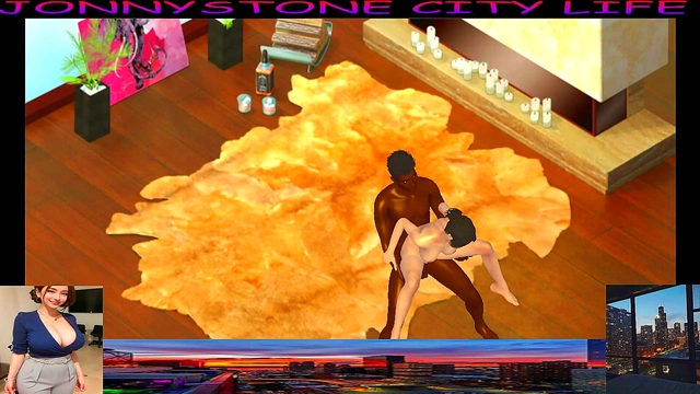 Jonny Stone Fucks Asian Beauty at Home for Intense Interracial Action