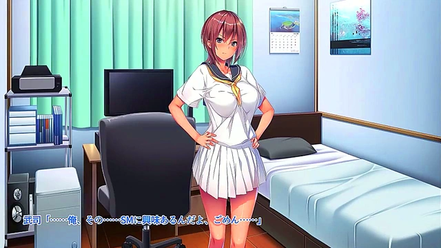 Tsun Emu Bound & Trained for Hardcore Hentai Blowjob Action