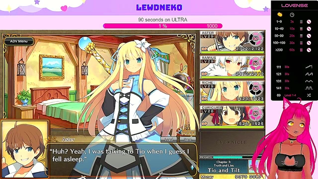 Cute VTuber LewdNeko Masturbates With Vibrator for Multiple Orgasms & Creampie