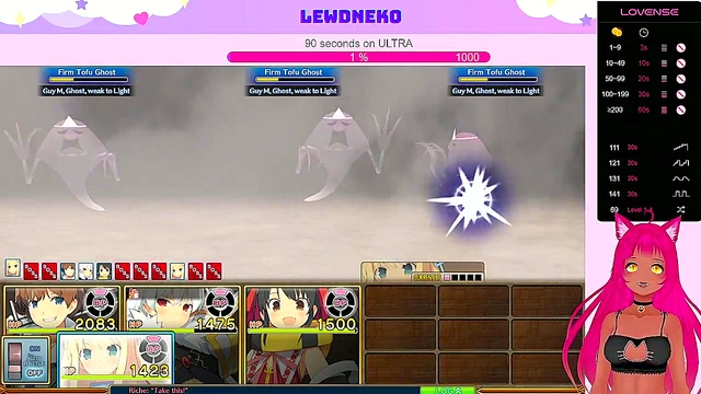 Cute VTuber LewdNeko Masturbates With Vibrator for Multiple Orgasms & Creampie