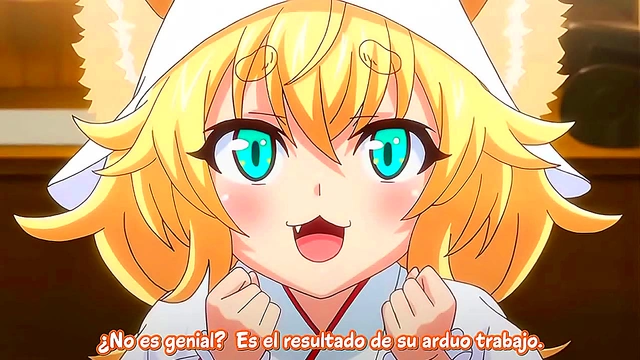 Kitsune Loli Masturbates Seductively Before Hot Hentai Sex Scene