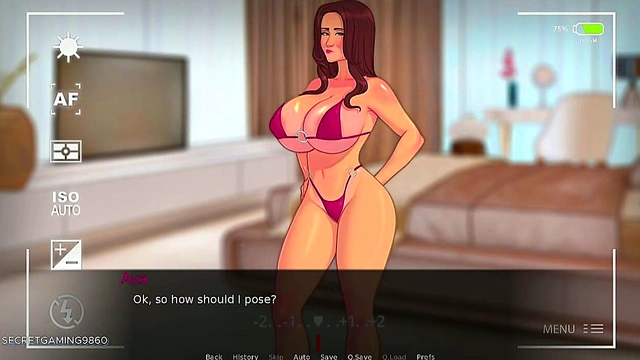 Mature MILF Ava Seduces In Sexy Lingerie For Intense 3D Anime Action