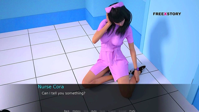 John Plays Sugar Daddy With Sexy Nurse Cora for Hot 3D Anime Action