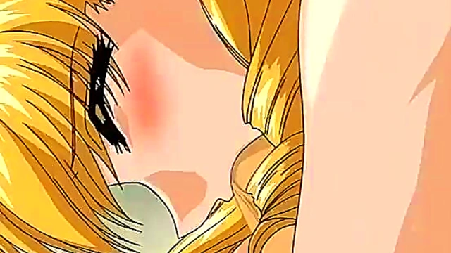 Blonde Teen Anime Babe Seduces in Bed for Hot Hentai Action