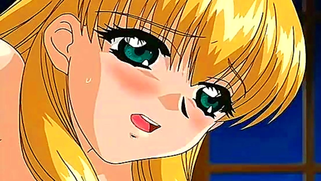 Blonde Teen Anime Babe Seduces in Bed for Hot Hentai Action