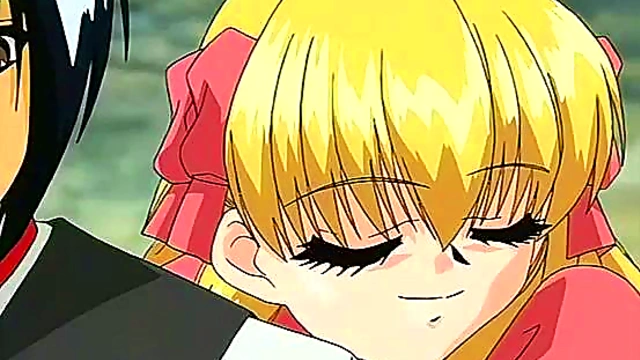 Blonde Teen Anime Babe Seduces in Bed for Hot Hentai Action