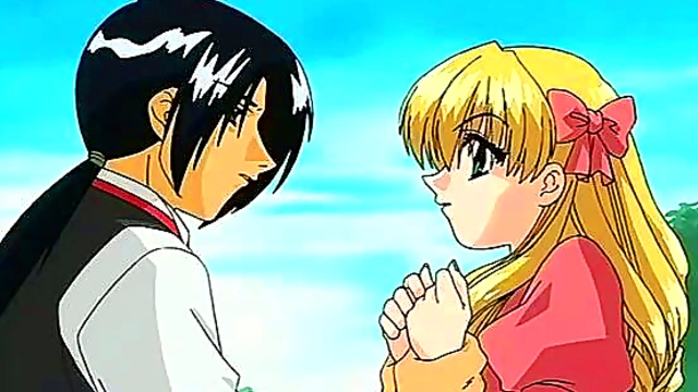 Blonde Teen Anime Babe Seduces in Bed for Hot Hentai Action