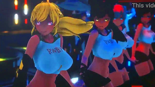 Sexy MMD Anime Girl Dances Seductively in Hauntingly Hot 3D Action