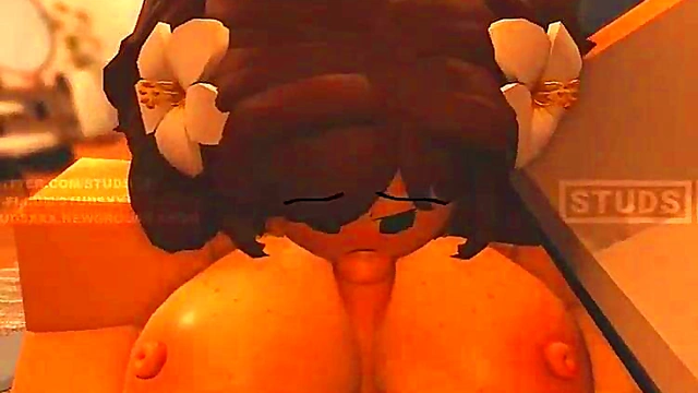 Sexy Roblox Anime Chick Gets Tit Fucked In Hot Hentai Scene
