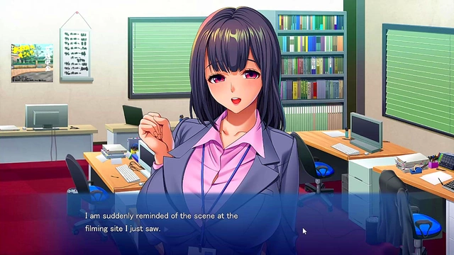 Horny Colleague Seduces You In This Steamy Hentai Visual Novel Game Session