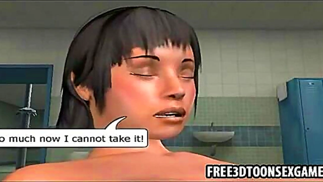 Hard Dick Black Stud Fucks 3D Cartoon Babe for Intense Blowjob Session