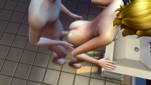 Busty Anime Girls Exhausted After Intense 3D Yuri Monster Sex Session