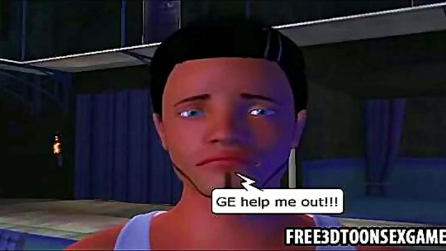 3D Anime Dude Chooses Between Two Sexy Babes for Threesome Bliss