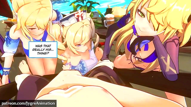 Genshin Impact Anime Girl Enjoying 3D Hentai Creampie Action
